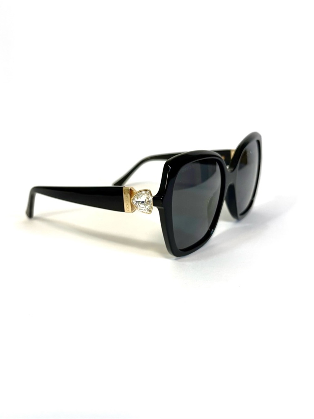 Jimmy Choo Manon Shiny Black Sunglasses Women’s